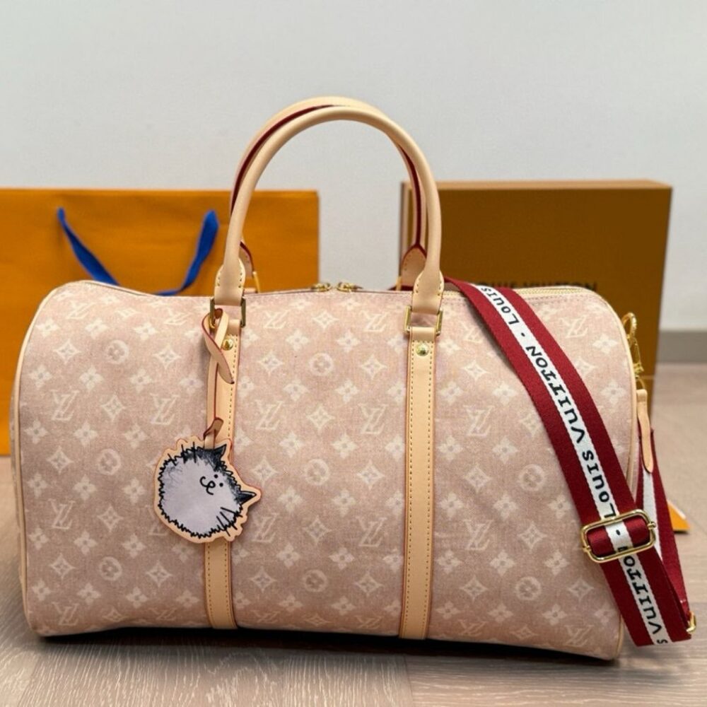 Alternative view of Louis Vuitton Travels With Grace Coddington Keepall Bandouliere 45 Gray 45Cm M25787
