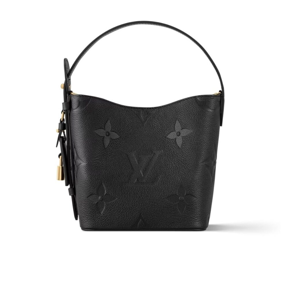 Louis Vuitton All In BB Black Monogram Empreinte Leather 16Cm M13480