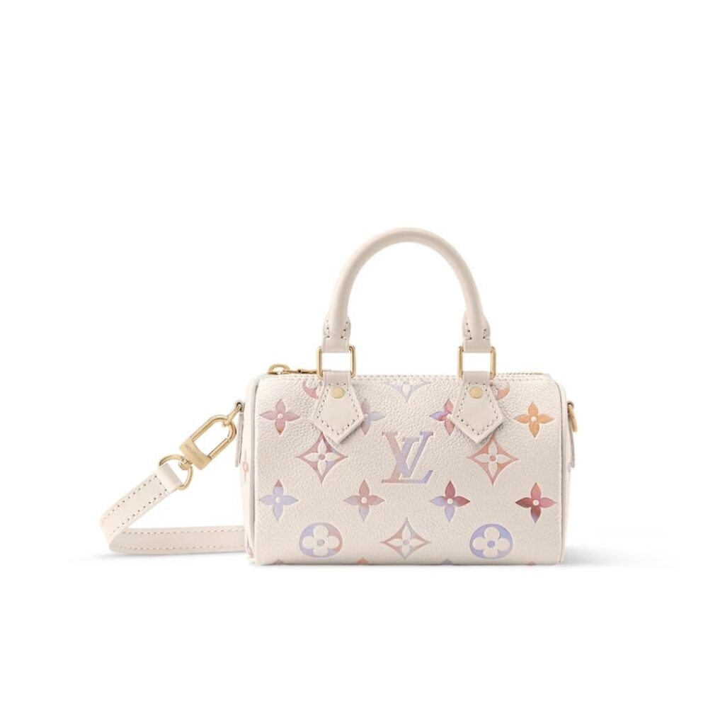 Louis Vuitton Nano Speedy Dream Cream 16cm M25591