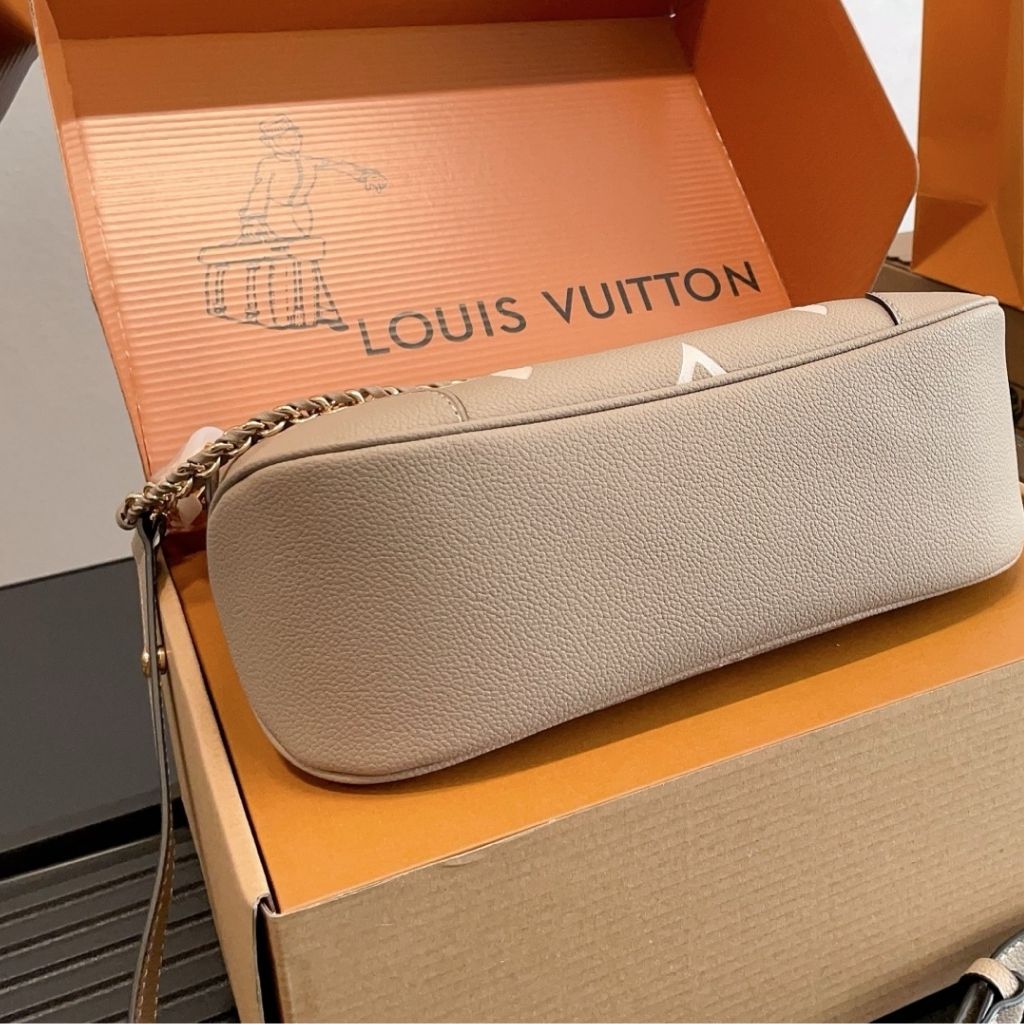 Louis Vuitton Boulogne PM Gray Monogram Empreinte Leather 26Cm M13224 - Image 7