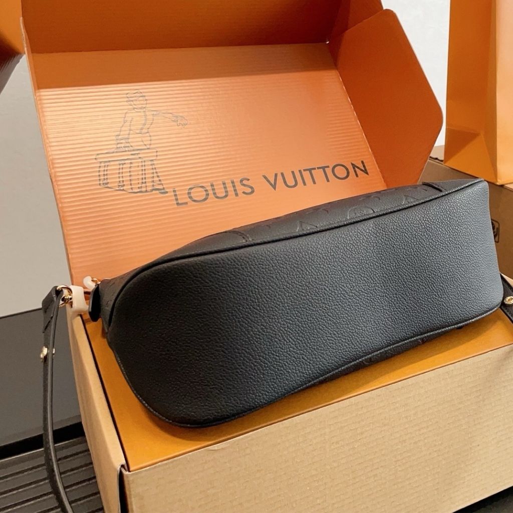 Louis Vuitton Boulogne PM Black Monogram Empreinte Leather 26Cm M12930 - Image 7