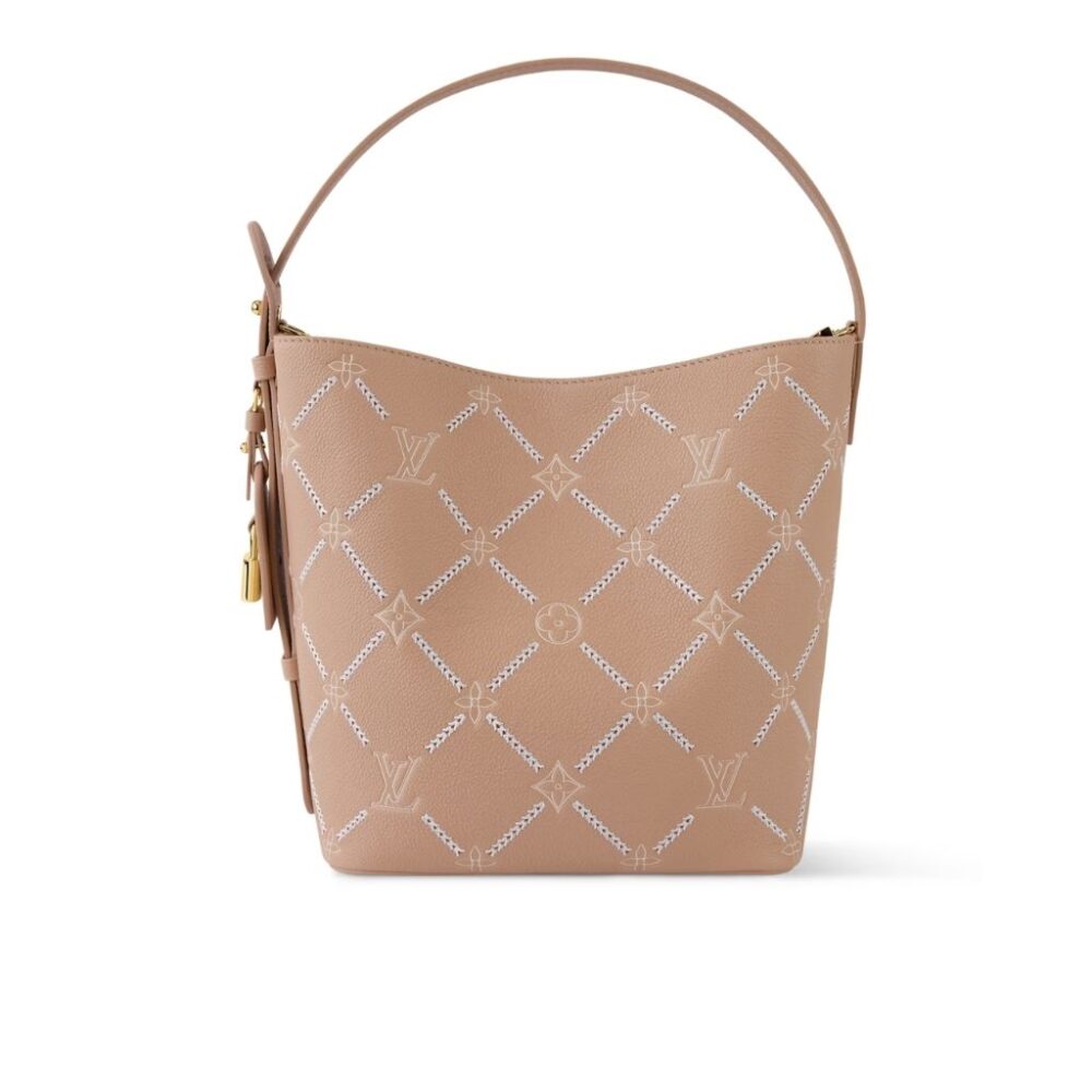 Louis Vuitton All In MM Brown Monogram Empreinte Leather 21Cm M28524