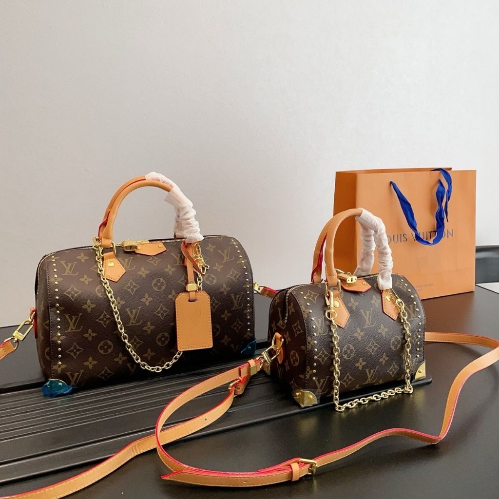 Louis Vuitton Speedy Trunk 30 Brown Monogram 30Cm M28102 - Image 8