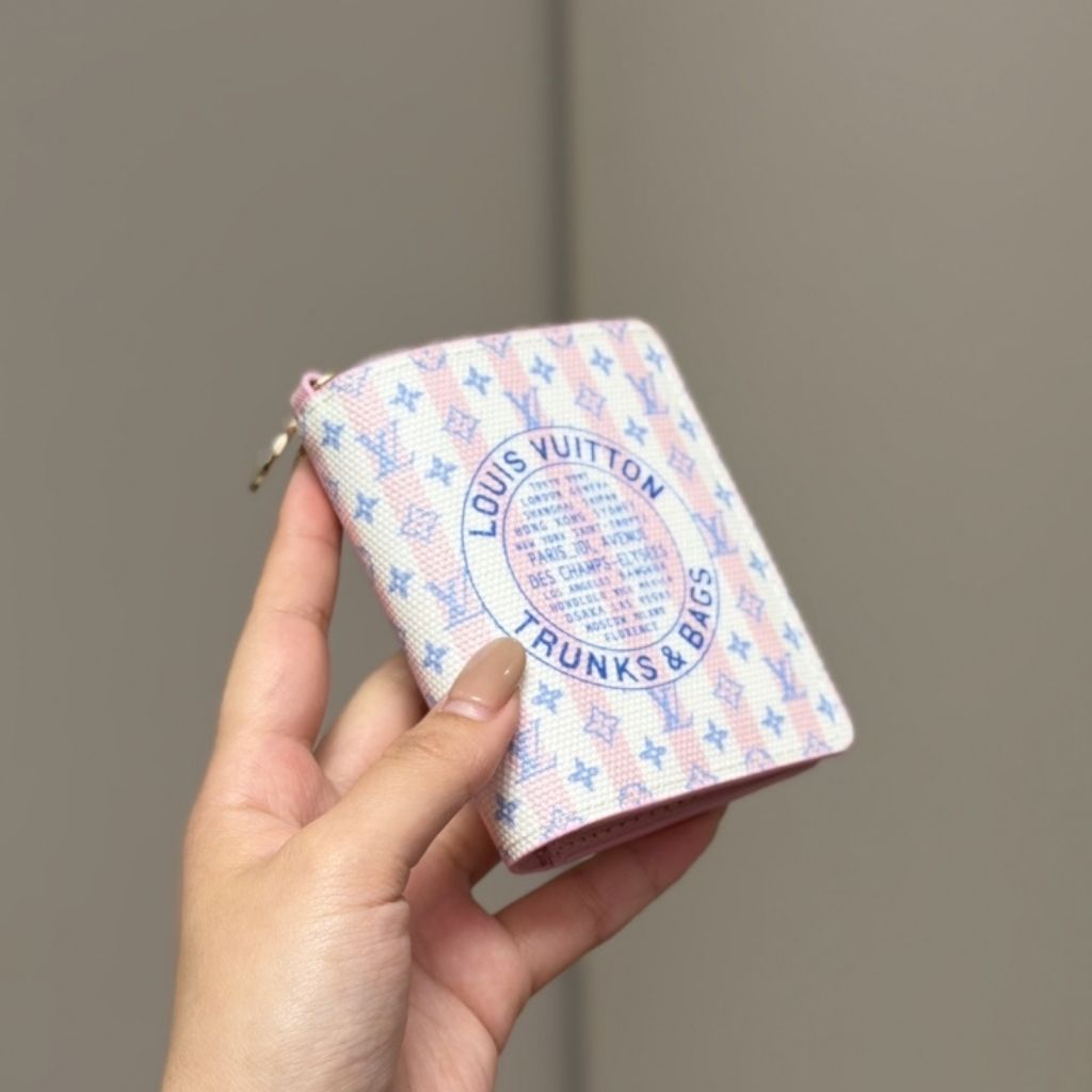Louis Vuitton LV Charms Pocket Wallet LV Stamp Collection Blue 9Cm M29058 - Image 2