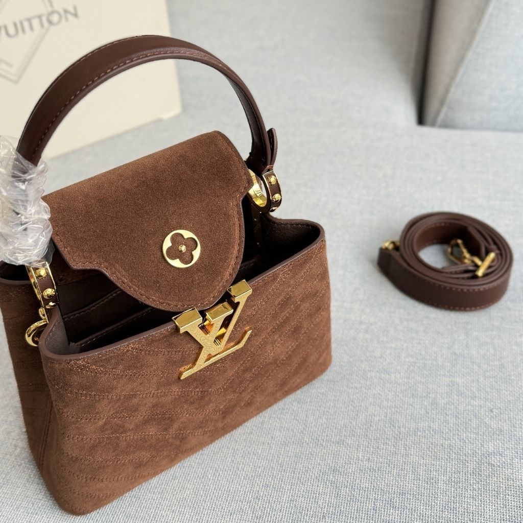 Louis Vuitton Capucines Mini Dark Brown 20Cm M25485 - Image 3