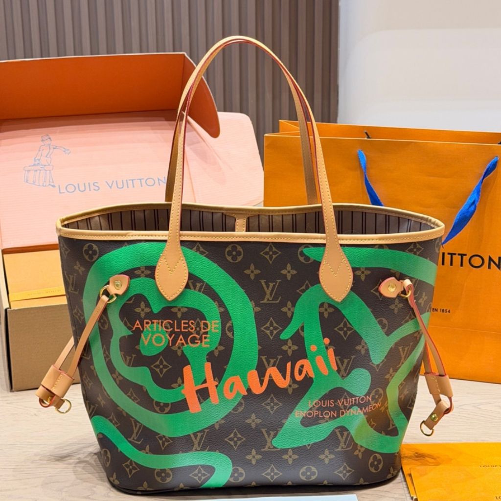 Louis Vuitton Neverfull GM Hawaii Brown Monogram Tahitienne 39Cm - Image 3