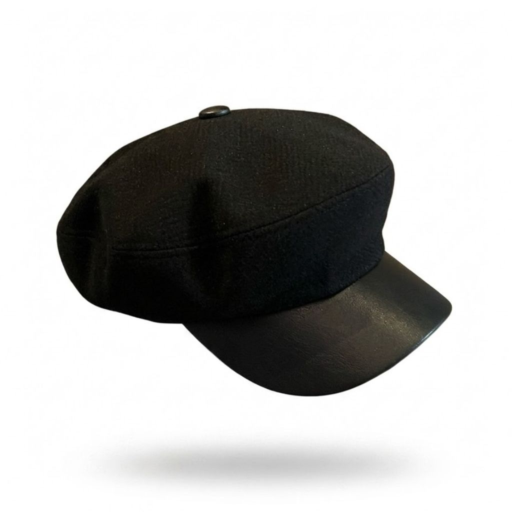 Hermes Vauban Charms H Logo Cap Black