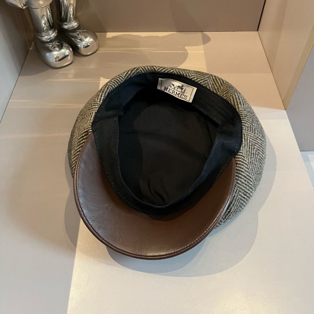 Hermes Vauban Rocabar Cap Dark Brown - Image 5