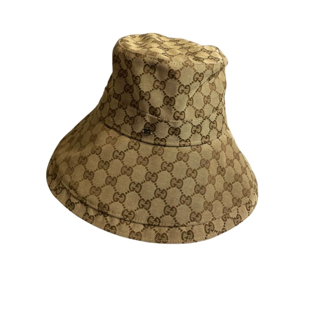 Gucci GG Cotton Canvas Bucket Hat Brown