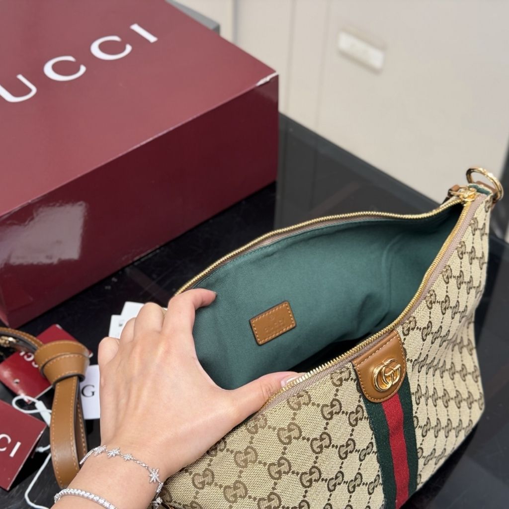 Gucci Vanity Medium Top Handle Bag Beige And Brown GG Canvas 27.5Cm 857799 FAFUF 9870 - Image 7