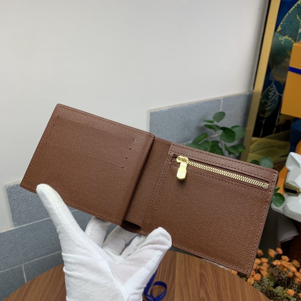 Louis Vuitton Amerigo Wallet Monogram Canvas In Brown 11Cm N60053 - Image 3