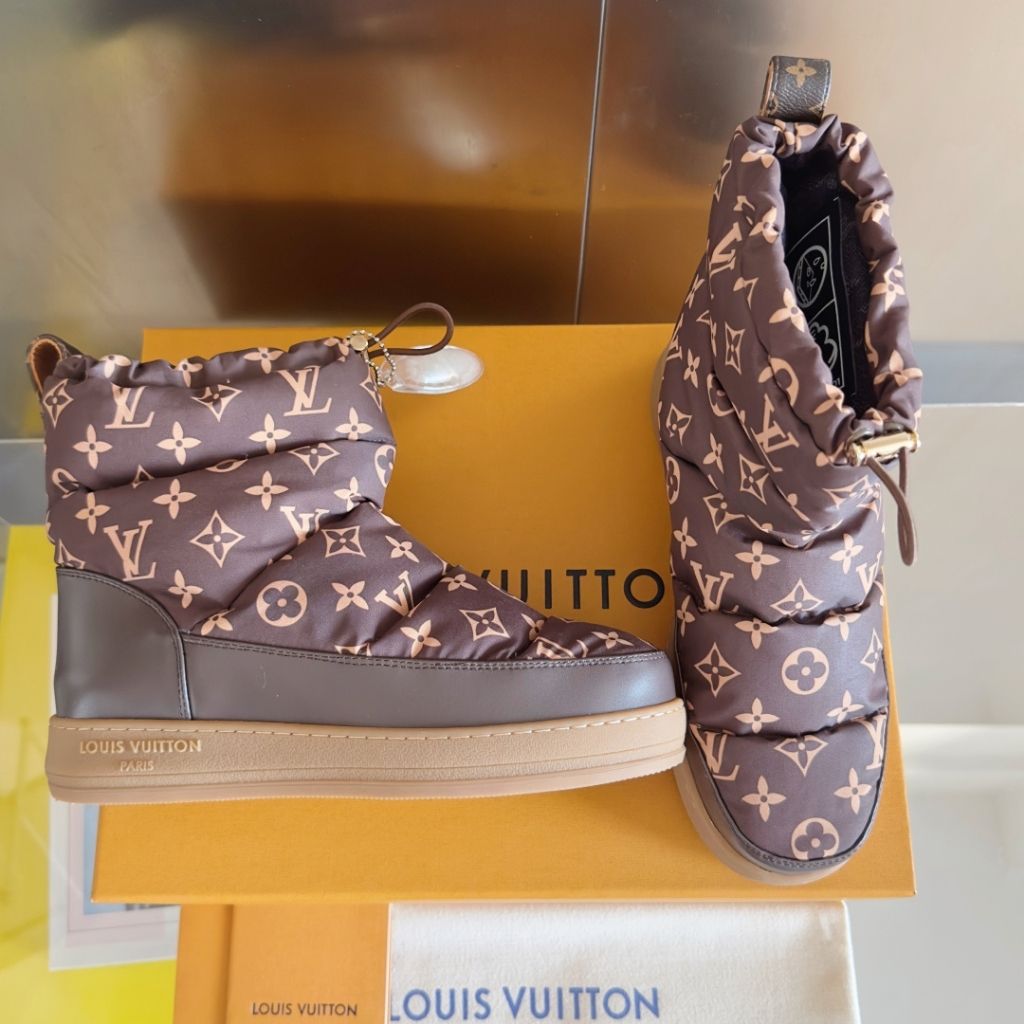 Louis Vuitton Ski Cloud Ankle Boot Sneaker Brown 1AIVG3 - Image 3
