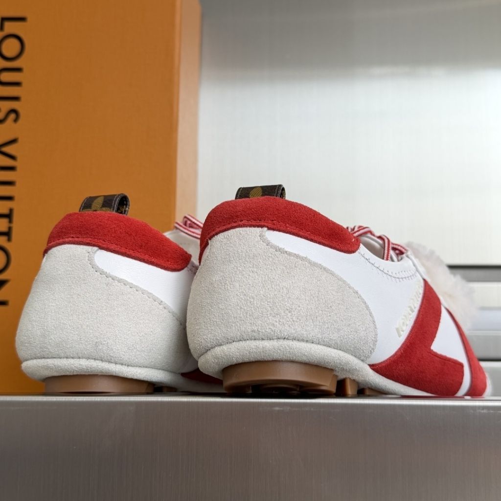 Louis Vuitton LV Sneakerina White And Red 1AJPCO - Image 5