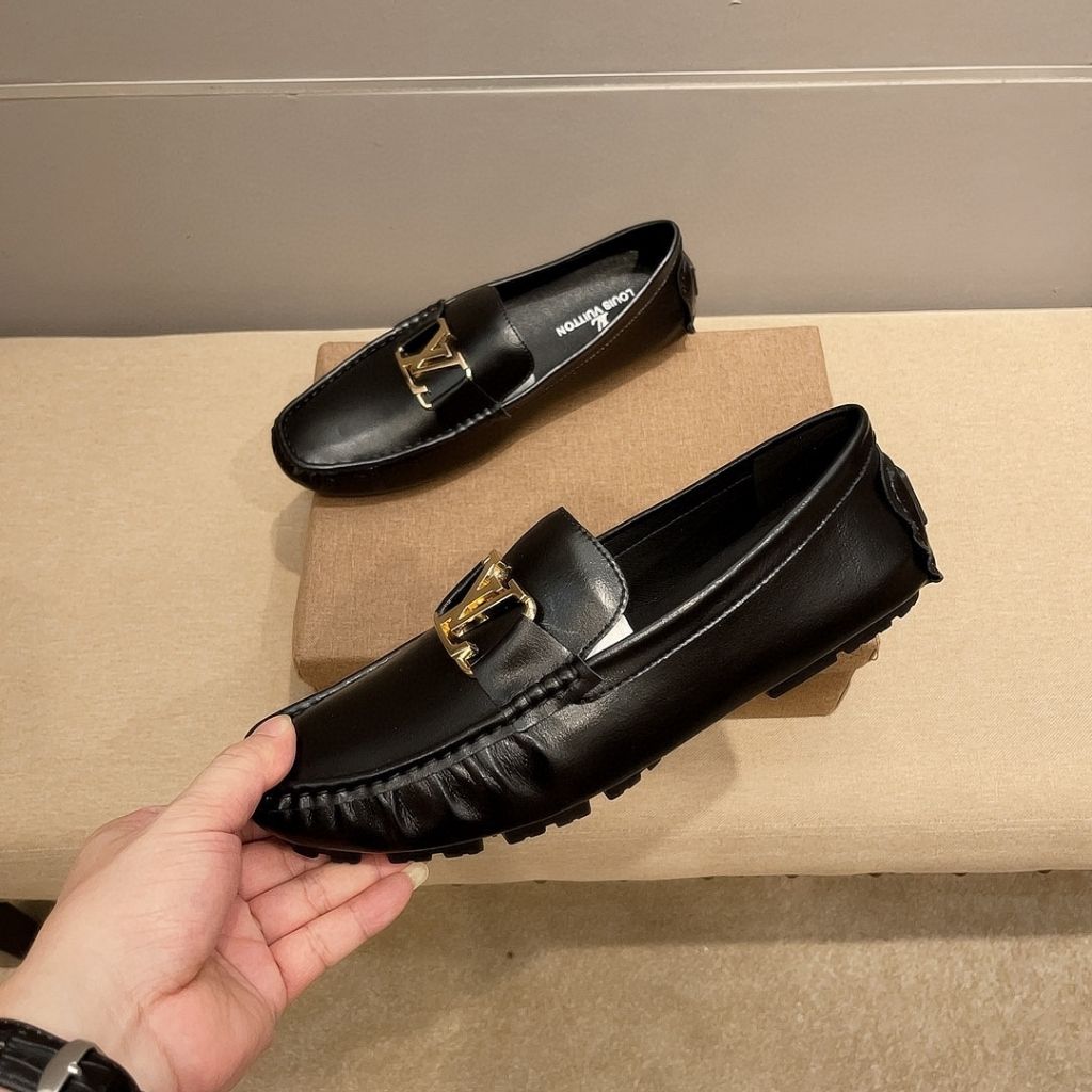 Louis Vuitton Monte Carlo Moccasins Gold Black 1A3K23 - Image 3