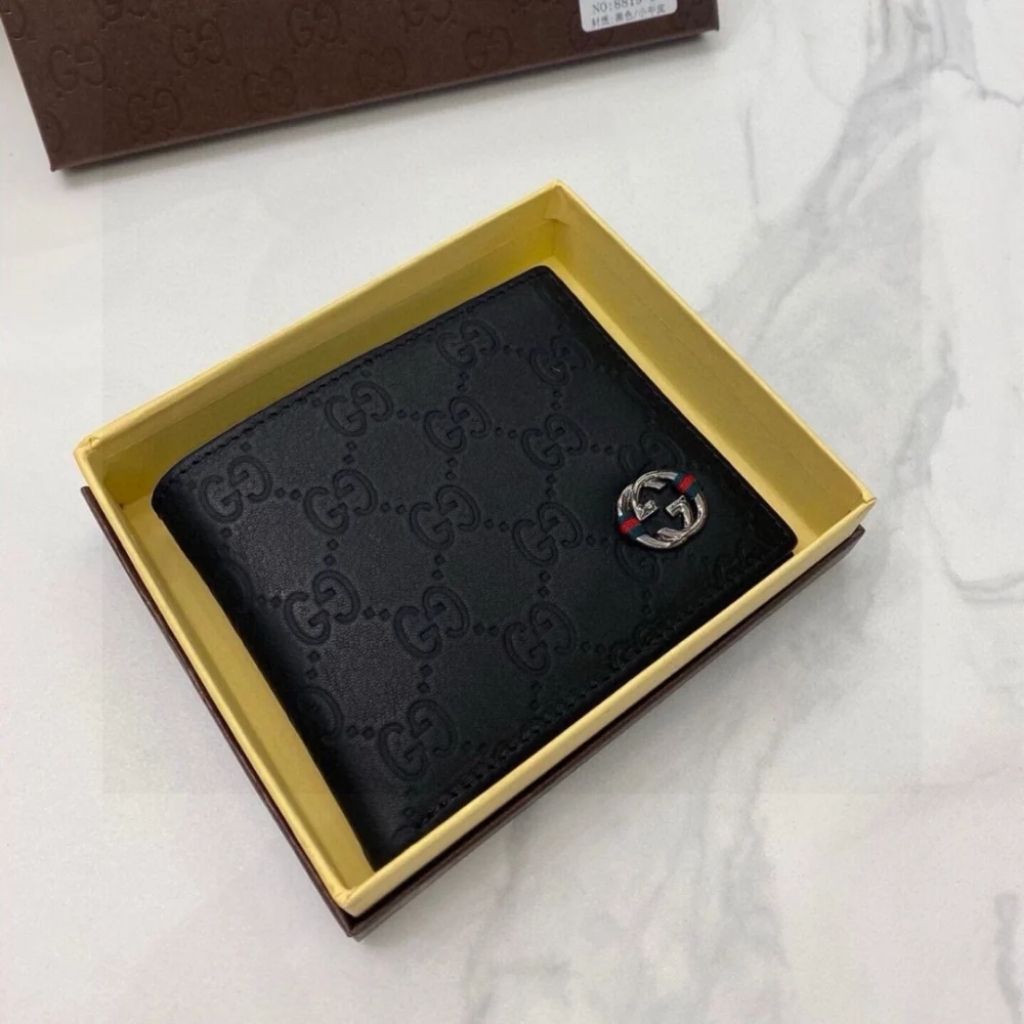 Gucci GG Signature Bifold Wallet Black 11cm - Image 4