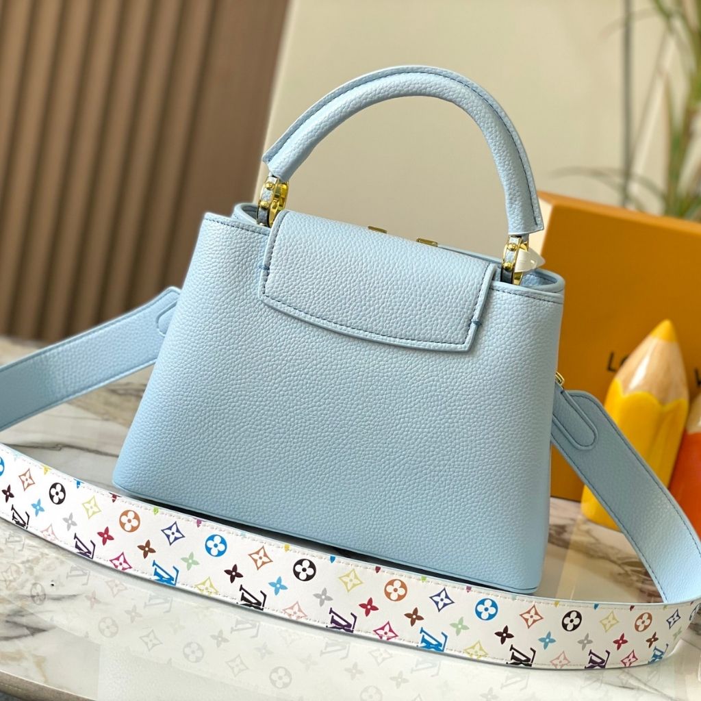 Louis Vuitton x Takashi Murakami Capucines BB Blue 27Cm M27638 - Image 3