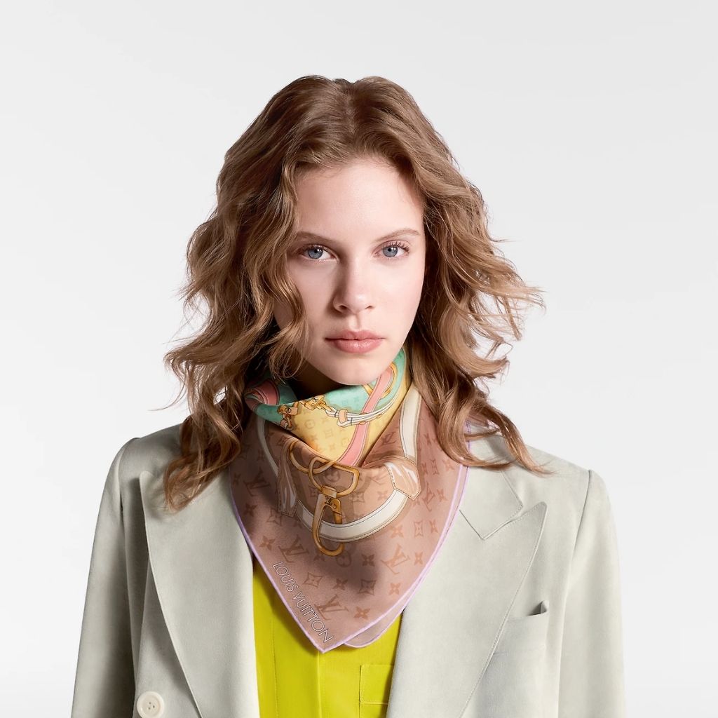 Louis Vuitton Flower And Scraps Brown 90Cm M79924 - Image 7