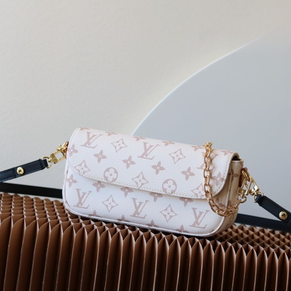 Louis Vuitton Dune Monogram Canvas Ivy Wallet On Chain Cream 22Cm M83091 - Image 2