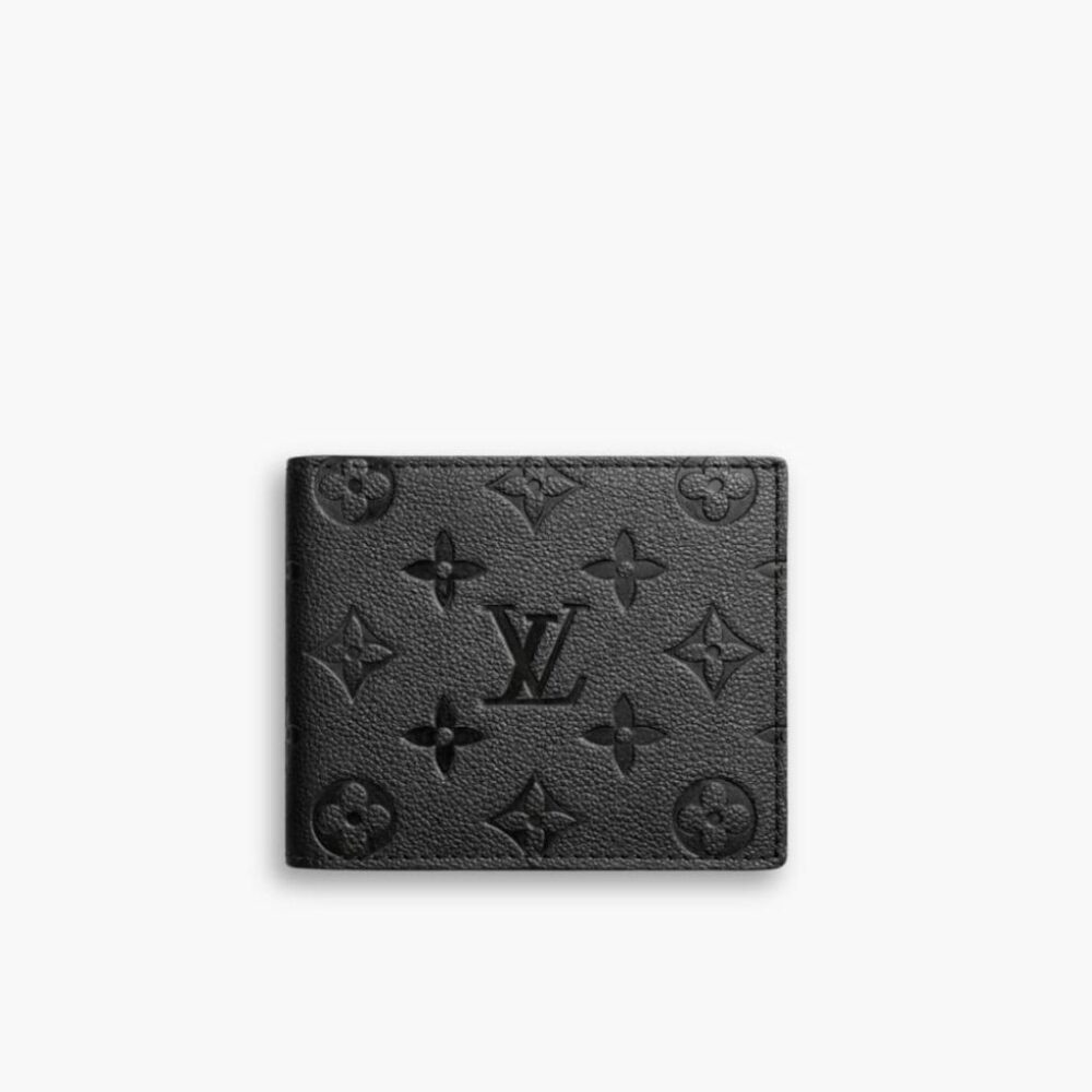 Louis Vuitton Multiple Wallet Black Monogram 12Cm M82072