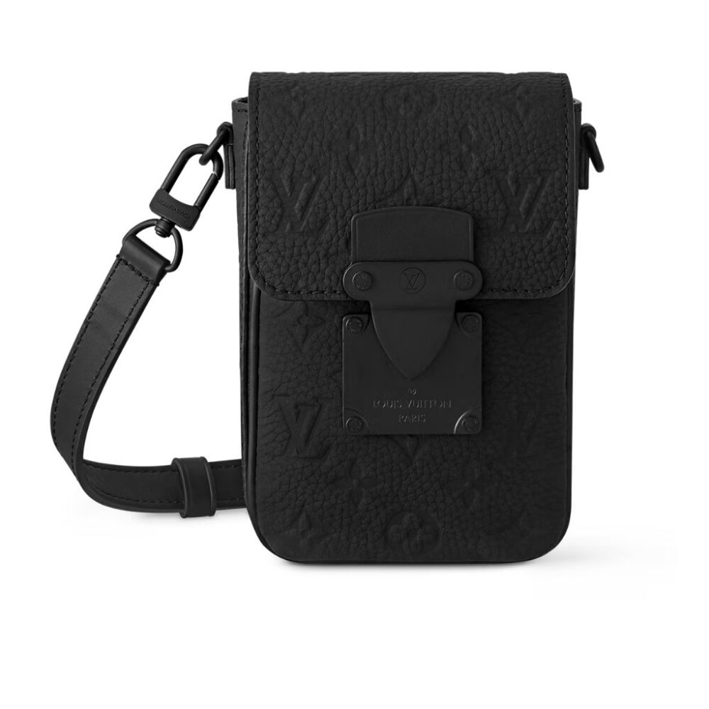 Louis Vuitton S-Lock Vertical Wearable Wallet Black 12Cm M81524