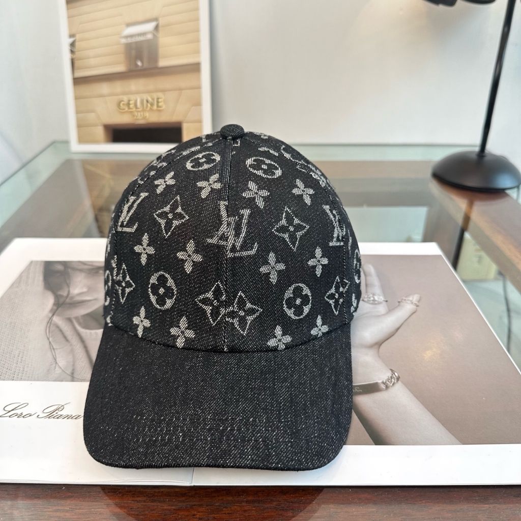 Louis Vuitton Denim Cap Black M5367M - Image 2