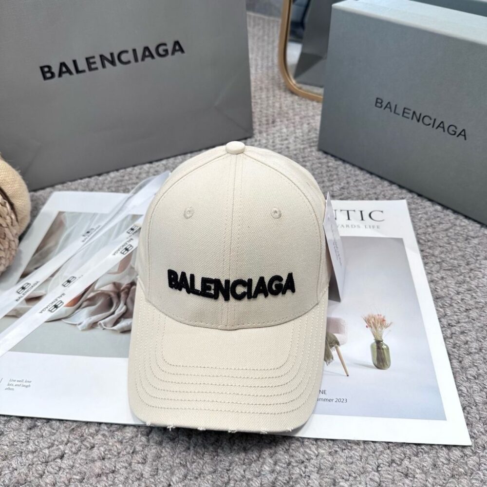 Alternative view of Balenciaga Classic Baseball Cap With Balenciaga Embroidered Logo In White