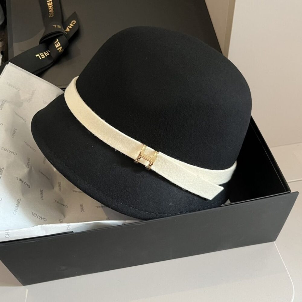 Alternative view of Hermes Wool Basin Bucket Hat Black