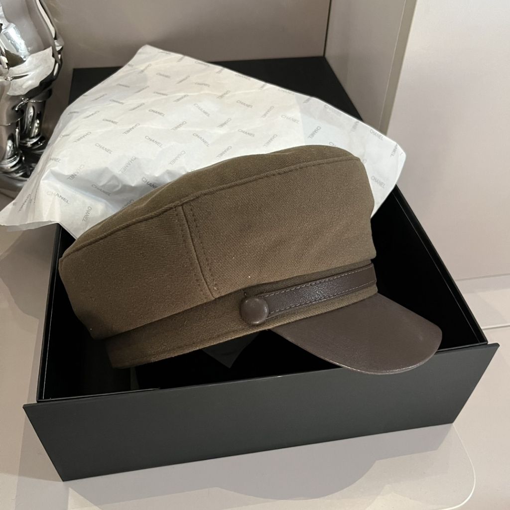 Hermes Vauban Milano Cap Dark Brown - Image 2