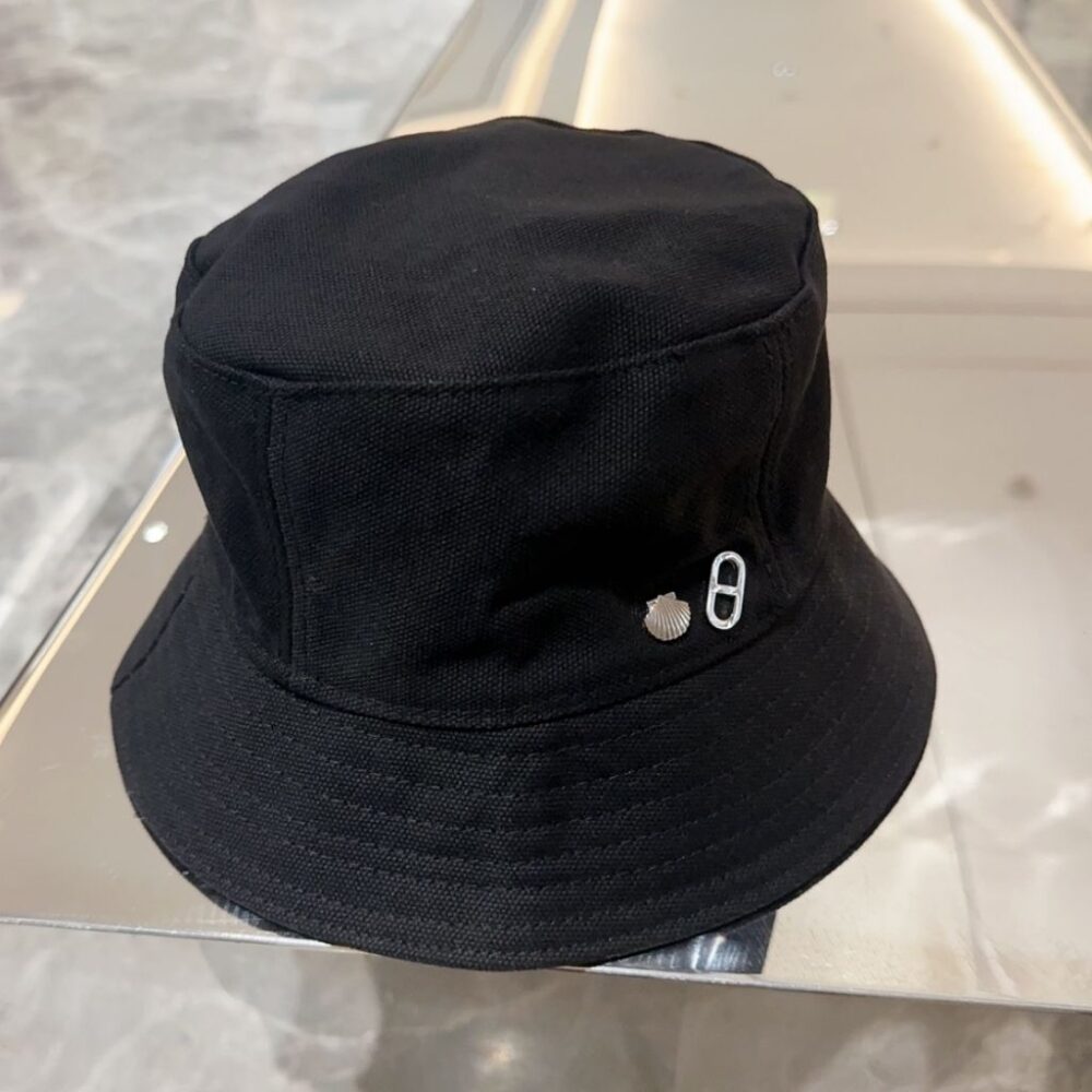 Alternative view of Hermes Milo Panograma Bucket Hat Black H261010N 0157