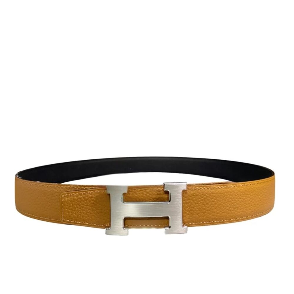 Hermes Constance Belt Buckle And Reversible Leather Strap Brown 38Mm H074562Ck05