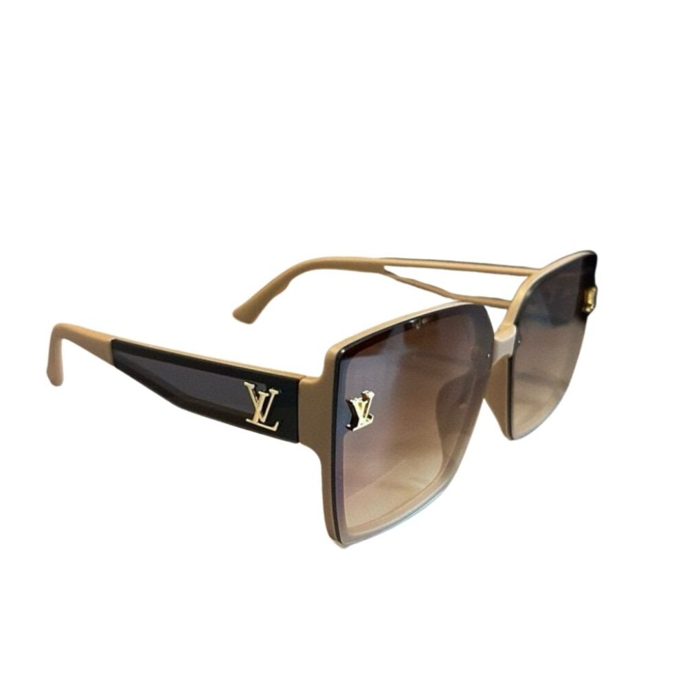 Louis Vuitton Clash Square Sunglasses Light Brown
