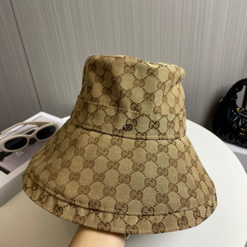 Gucci GG Cotton Canvas Bucket Hat Brown - Image 2
