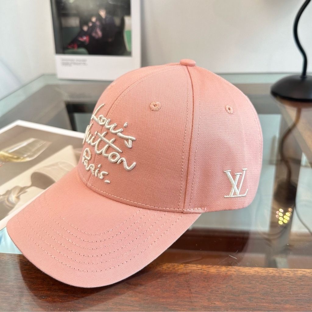 Louis Vuitton Script Pink Cap - Image 4