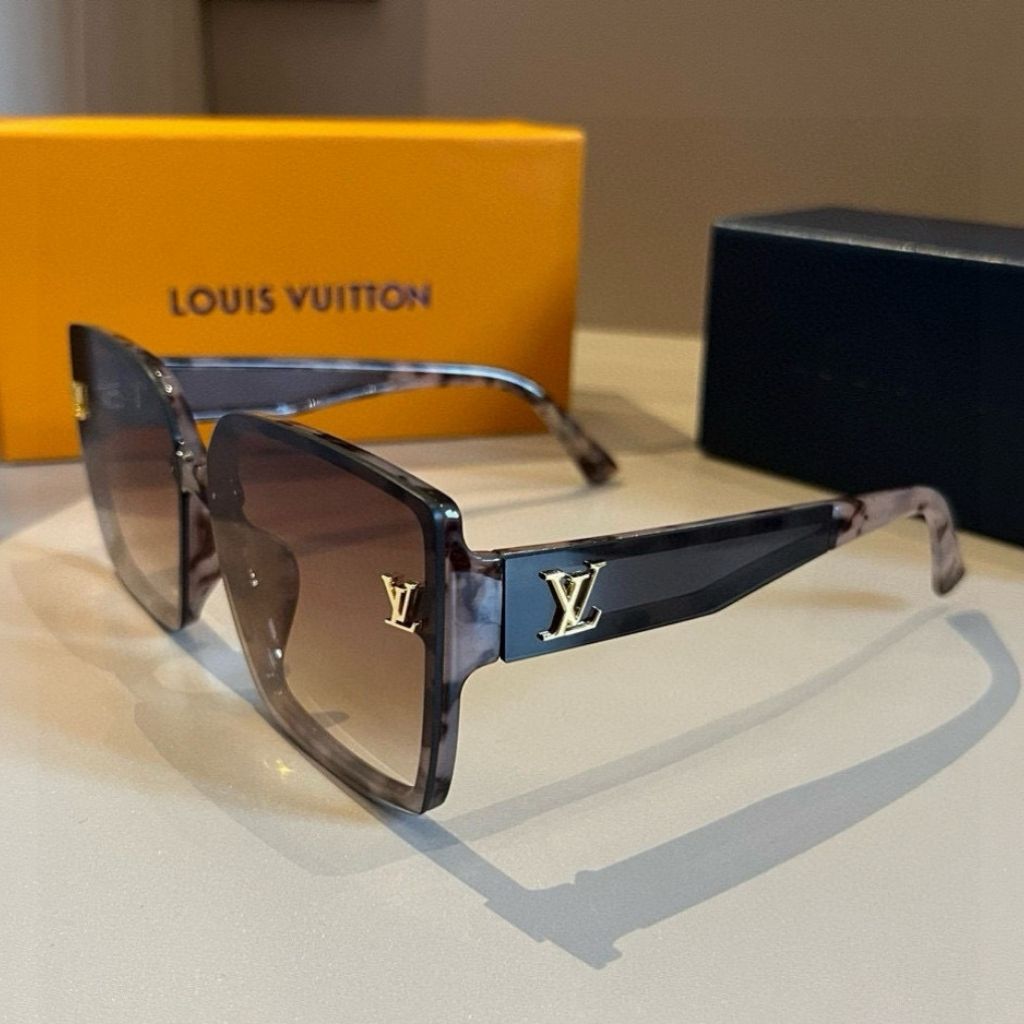 Louis Vuitton Clash Square Sunglasses Brown Monogram Z3148E - Image 3