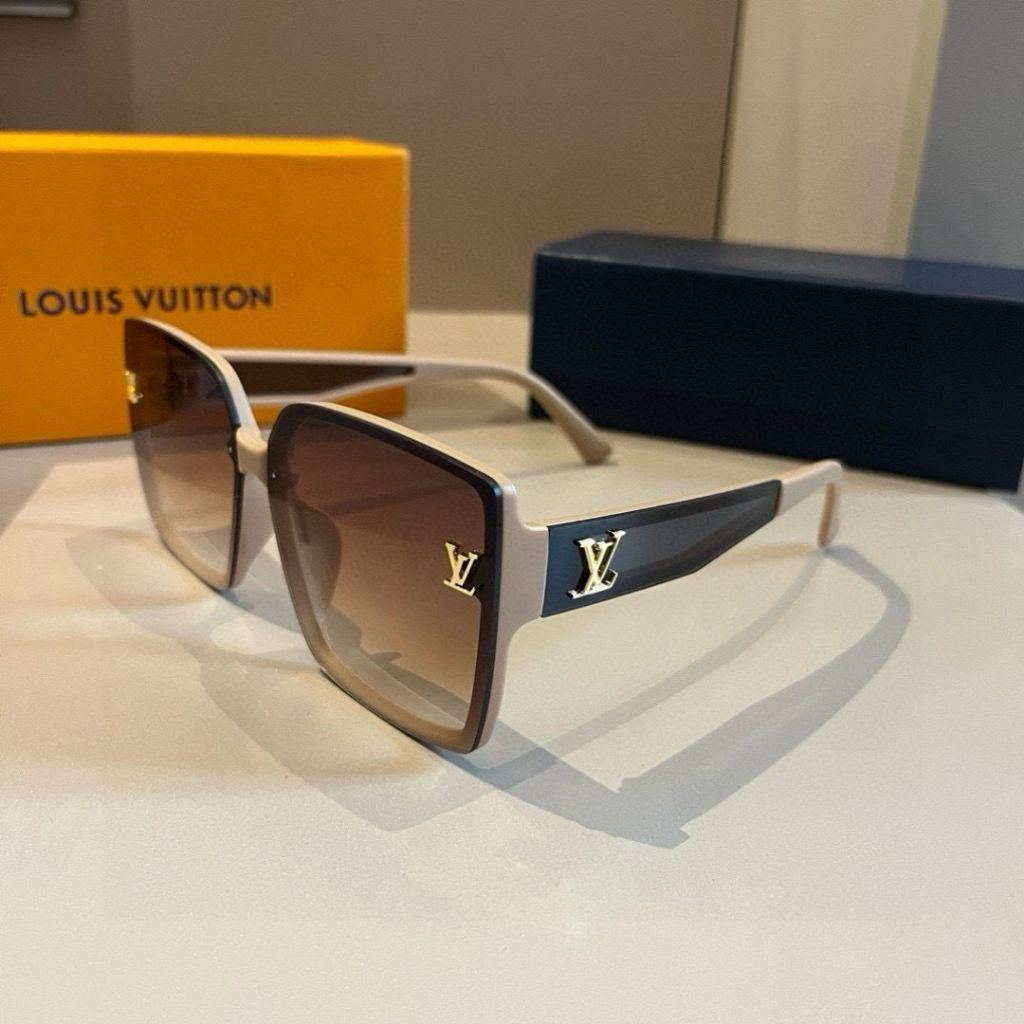 Louis Vuitton Clash Square Sunglasses Light Brown - Image 3