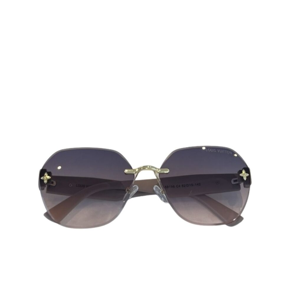 Louis Vuitton Flower Edge Metal Square Sunglasses Pink
