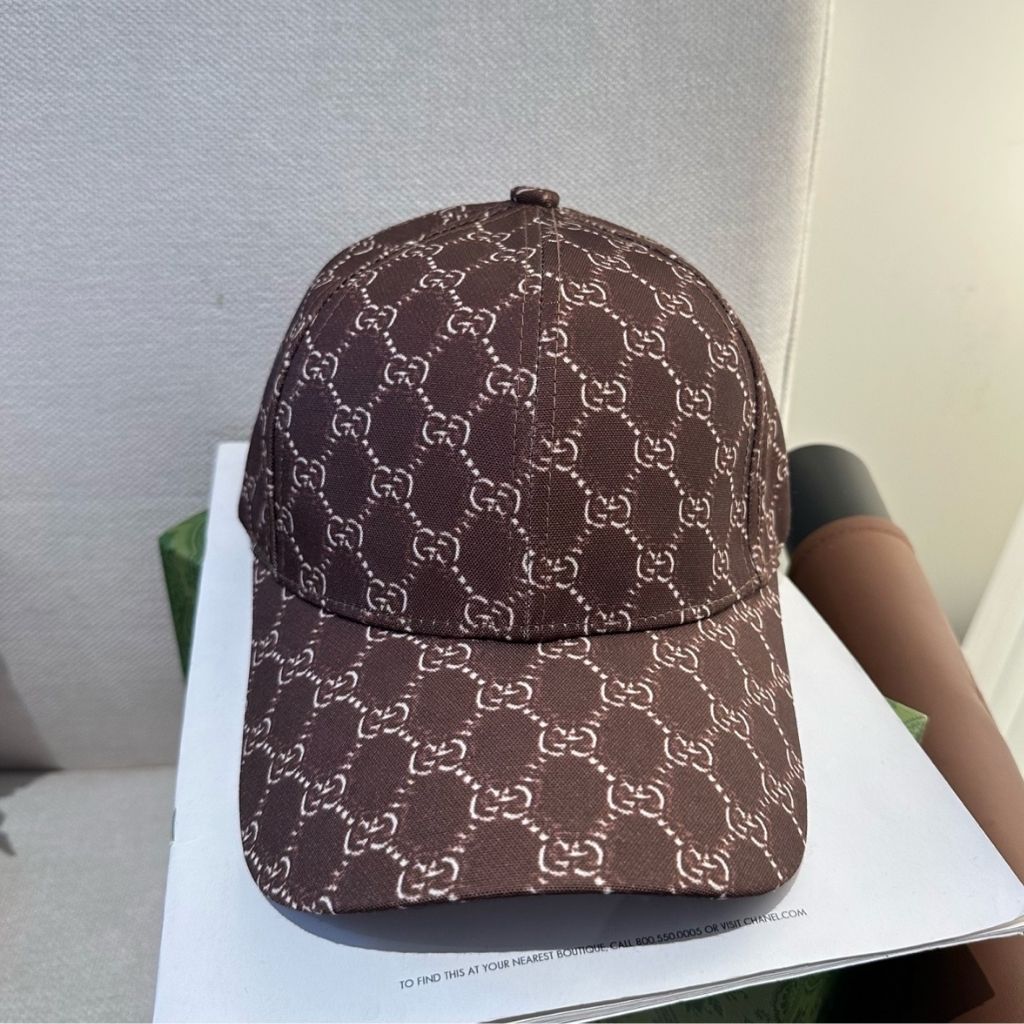Gucci GG Canvas Baseball Hat Brown - Image 2