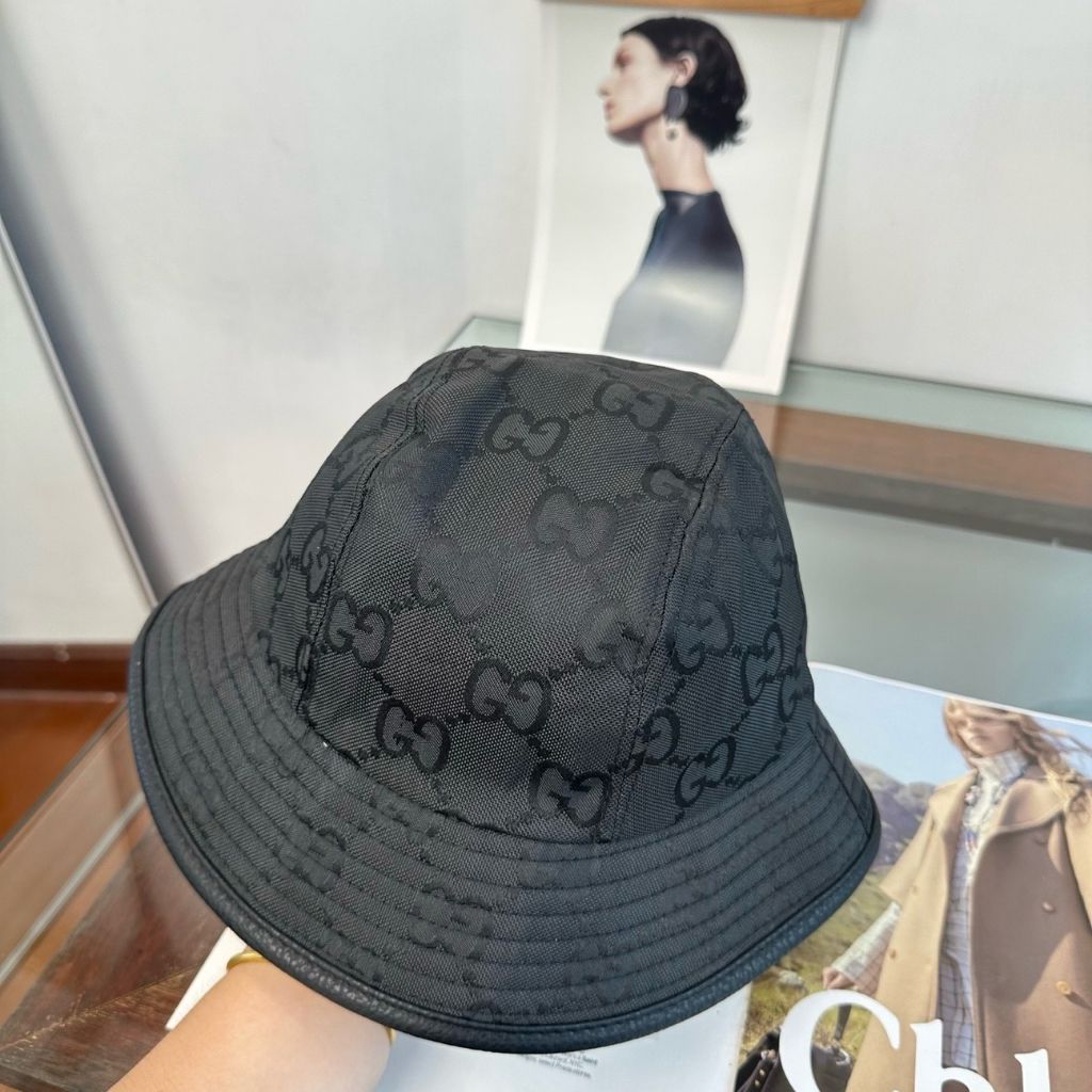 Gucci Reversible GG Canvas Bucket Hat Black 858612 3HBIZ 1079 - Image 3