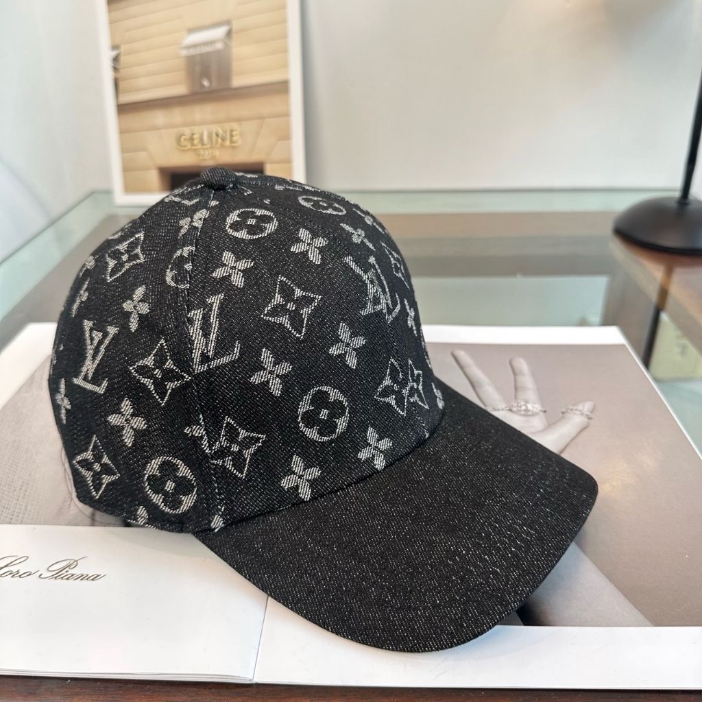 Louis Vuitton Denim Cap Black M5367M - Image 4
