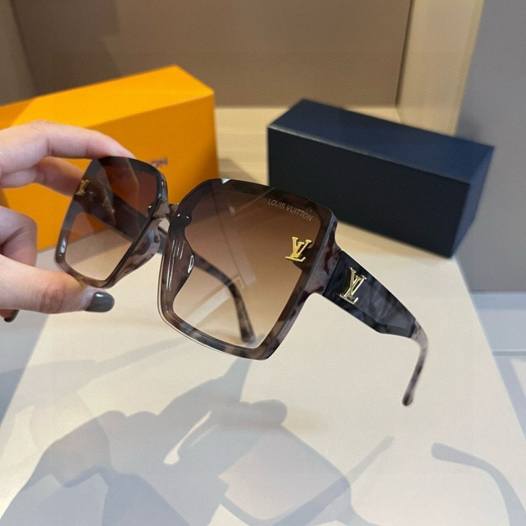 Louis Vuitton Clash Square Sunglasses Brown Monogram Z3148E - Image 2