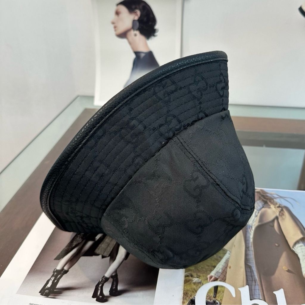 Gucci Reversible GG Canvas Bucket Hat Black 858612 3HBIZ 1079 - Image 4