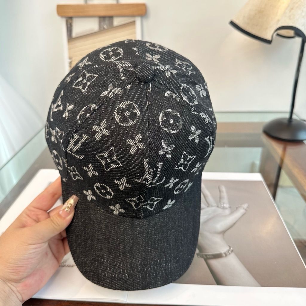 Louis Vuitton Denim Cap Black M5367M - Image 5