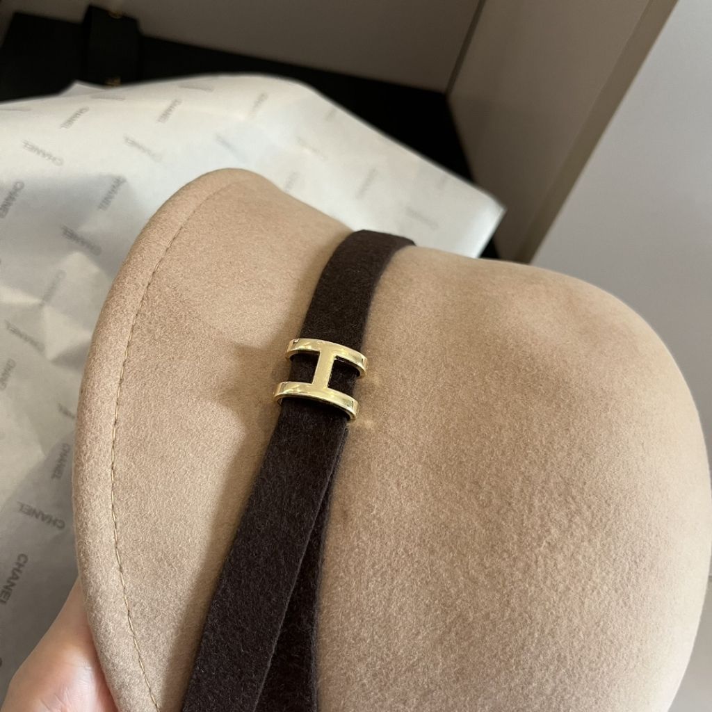 Hermes Wool Basin Hat Light Brown - Image 3