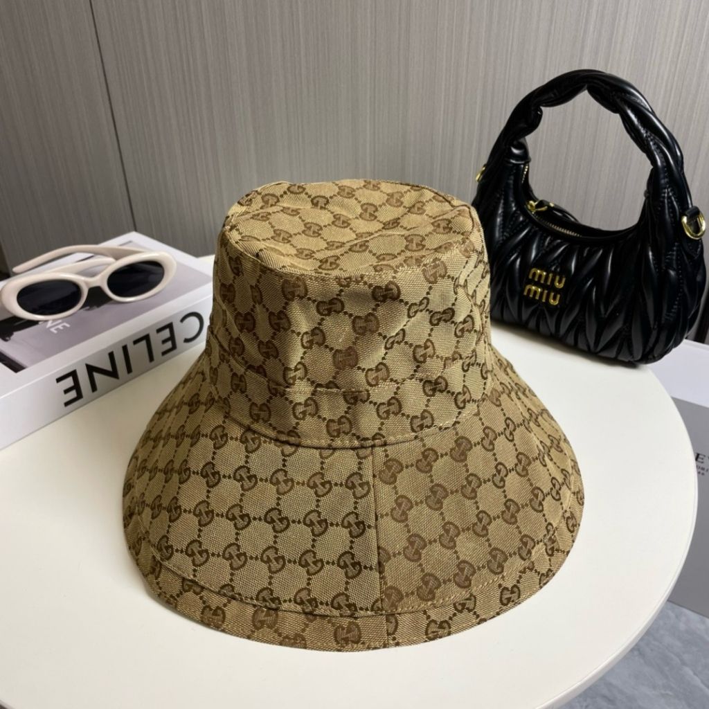Gucci GG Cotton Canvas Bucket Hat Brown - Image 5