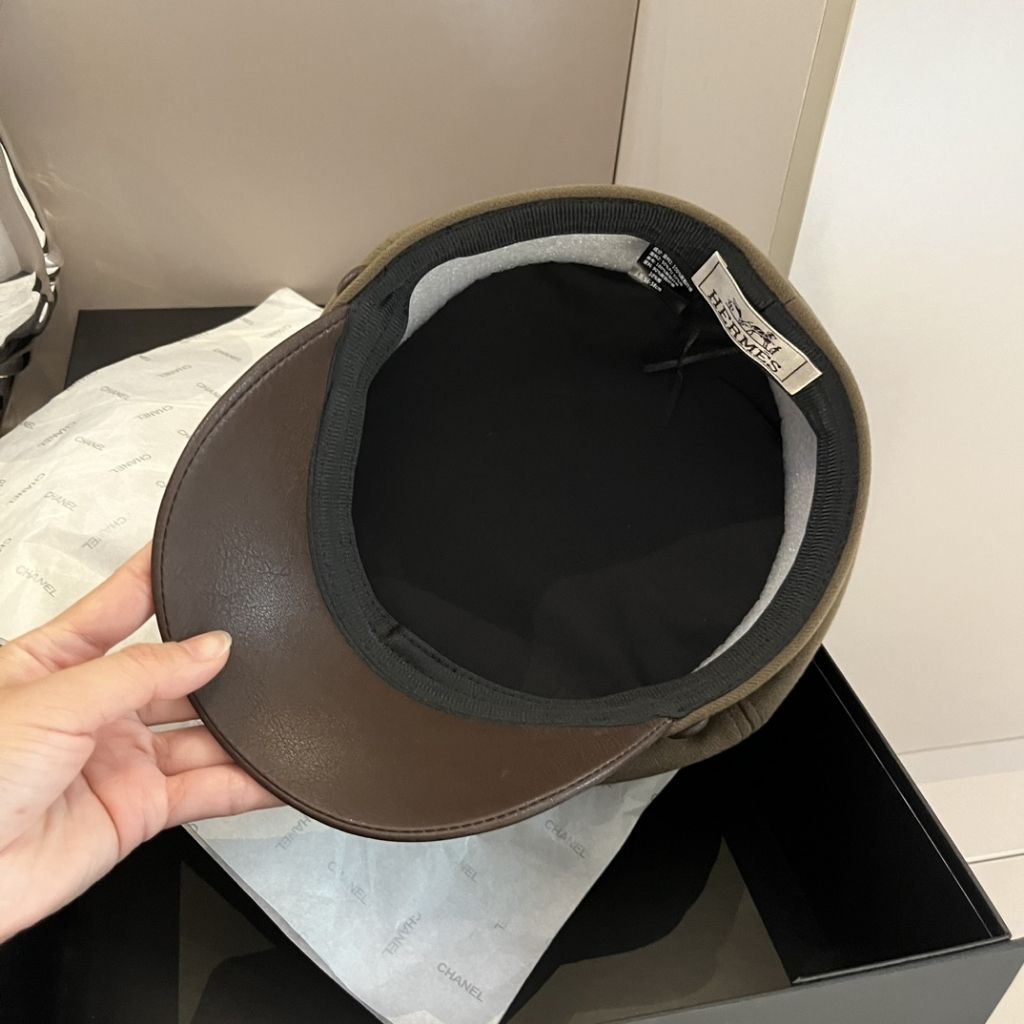 Hermes Vauban Milano Cap Dark Brown - Image 6