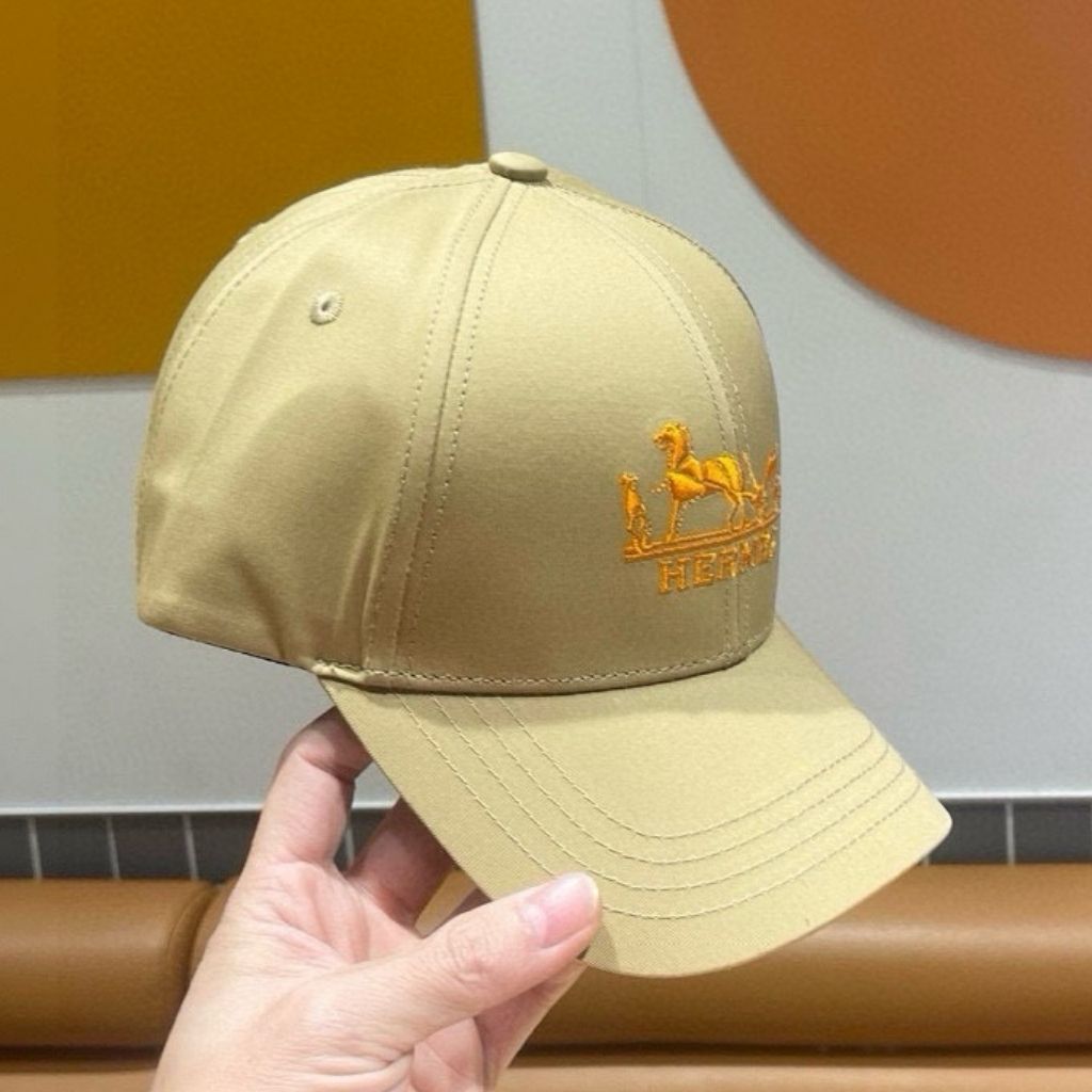 Hermes Nevada H'Cheval Cap Light Beige And Orange - Image 2