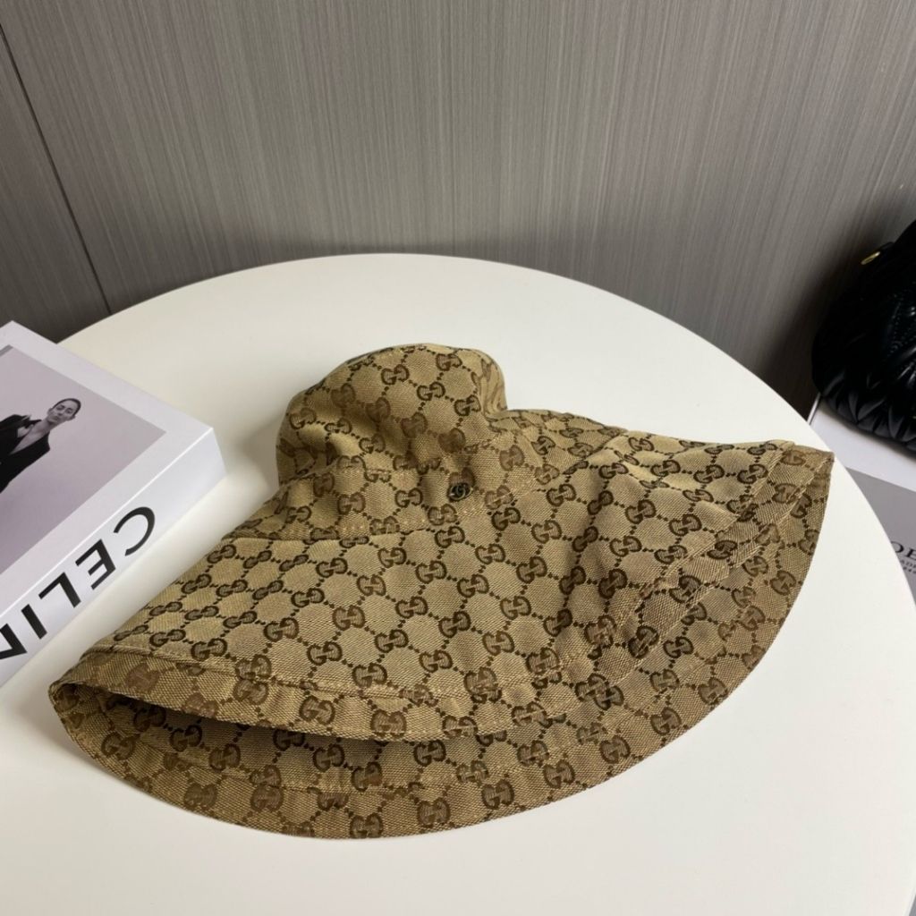Gucci GG Cotton Canvas Bucket Hat Brown - Image 6