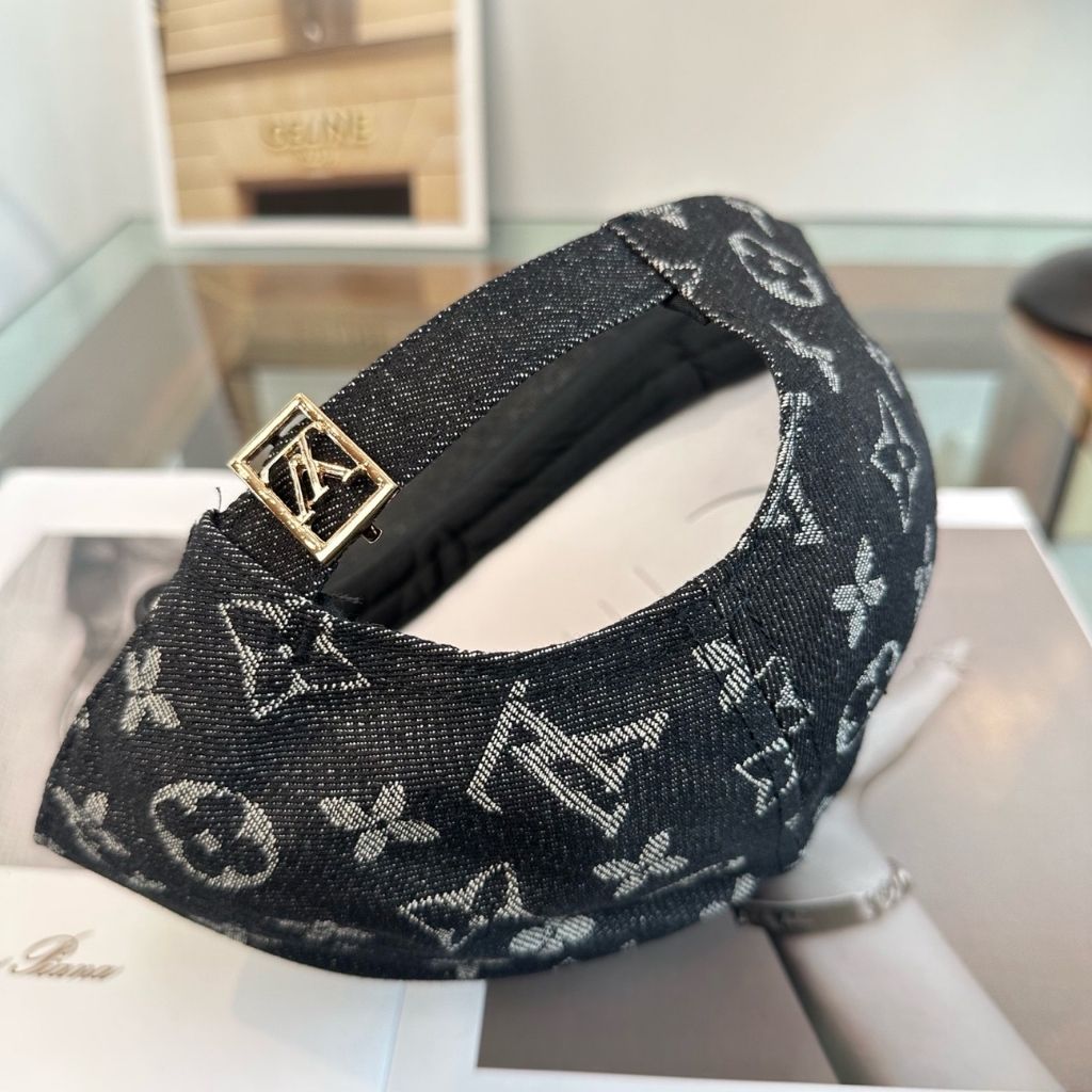 Louis Vuitton Denim Cap Black M5367M - Image 7