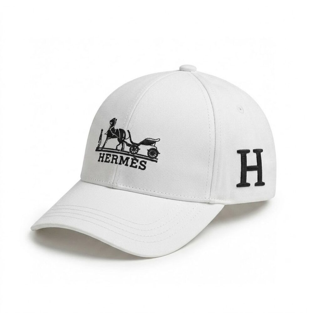 Hermes Nevada H'Cheval Cap White