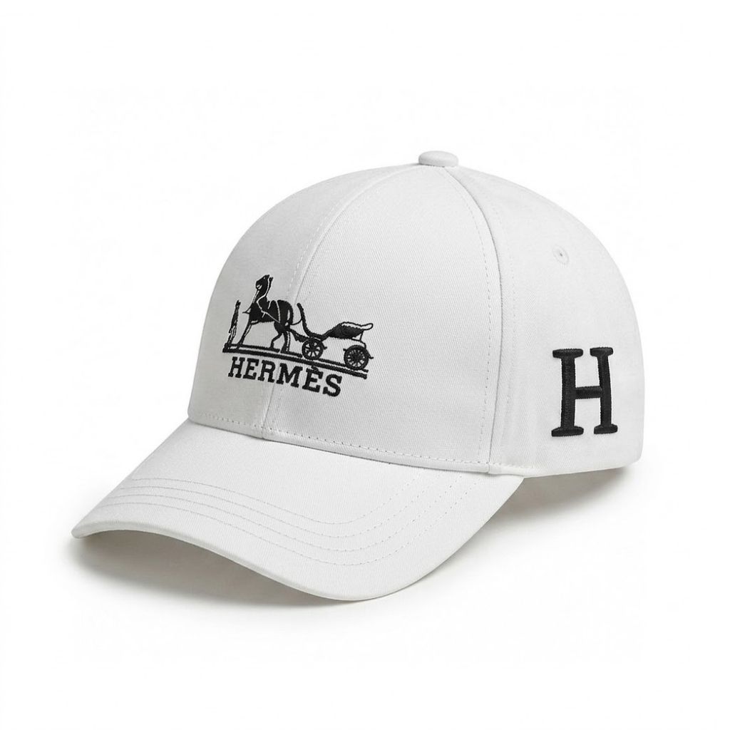 Hermes Nevada H'Cheval Cap White